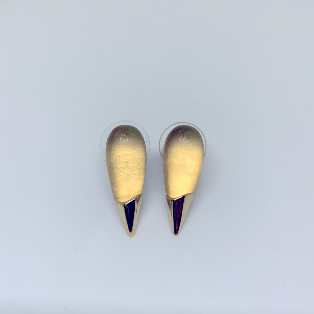 Alexis Bittar Lucite Liquid Metal Spike Stud